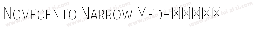 Novecento Narrow Med字体转换